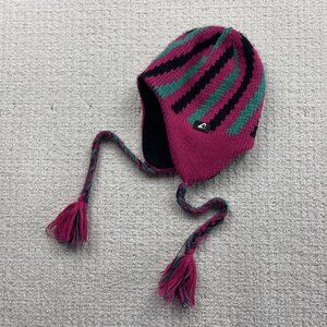 Vintage Free Culture Retro Ski / Snowboard Hat Beanie One Size Neon Color Block